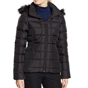 The North Face Women's Gotham Black Puffer with Fur Trim